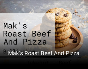 Mak's Roast Beef And Pizza