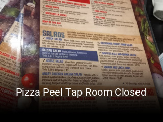 Pizza Peel Tap Room Closed