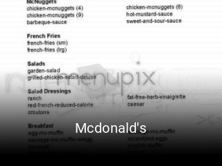 Mcdonald's