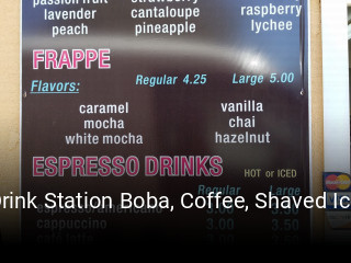 Drink Station Boba, Coffee, Shaved Ice