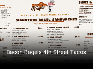 Bacon Bagels 4th Street Tacos