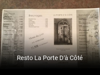 Resto La Porte D'à Côté