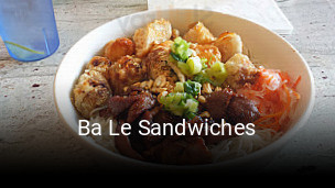 Ba Le Sandwiches