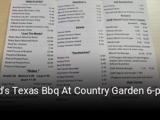 Red's Texas Bbq At Country Garden 6-pak