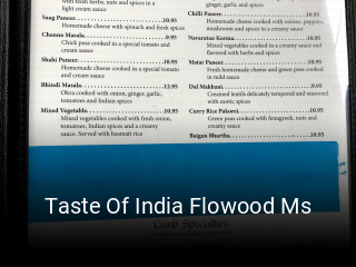 Taste Of India Flowood Ms