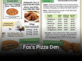 Fox's Pizza Den