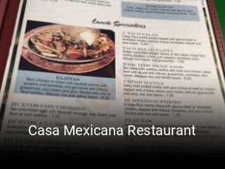 Casa Mexicana Restaurant