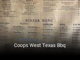 Coops West Texas Bbq