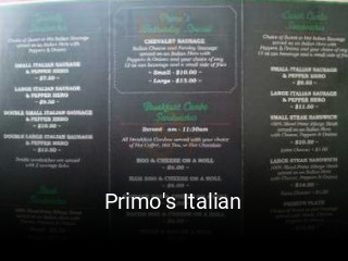 Primo's Italian