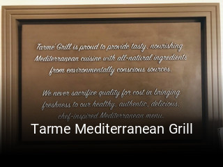 Tarme Mediterranean Grill