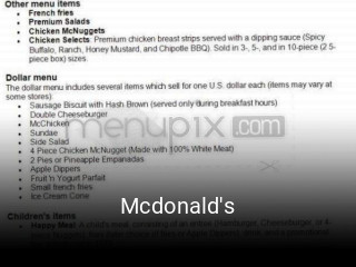 Mcdonald's