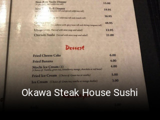 Okawa Steak House Sushi