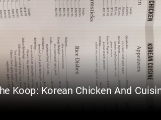 The Koop: Korean Chicken And Cuisine