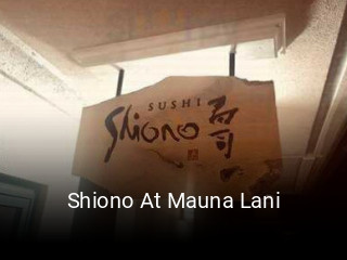 Shiono At Mauna Lani