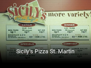 Sicily's Pizza St. Martin