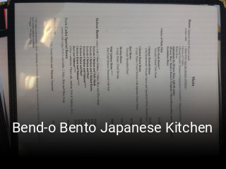 Bend-o Bento Japanese Kitchen