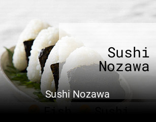 Sushi Nozawa